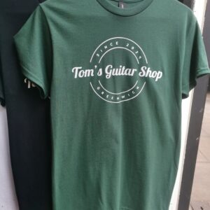 Tom's Guitar Shop T-Shirt - Dark Green
