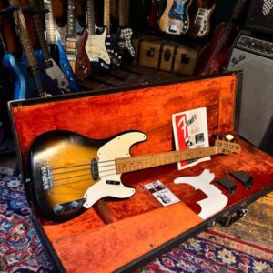 1956 Fender Precision Bass (Second Version) – Two-Tone Sunburst – Near Mint (9.25) – All Original + Mid-’60s Fender Case